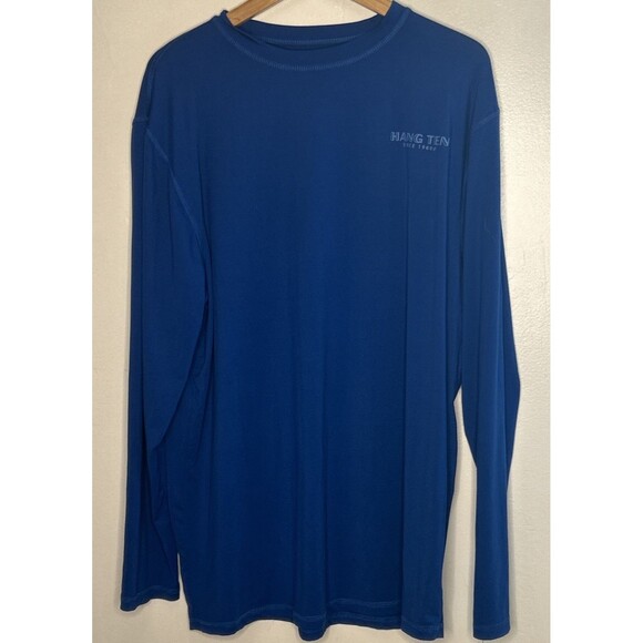 Hang Ten T-Shirt 2XL (Set of 2) 1 Blue 1 White Long Sleeve 50+ Sun Protection - Picture 4 of 8